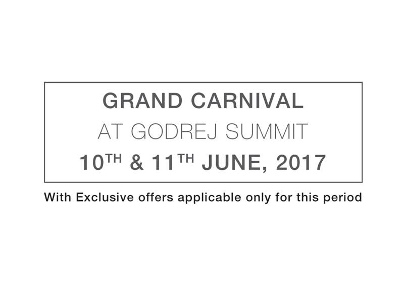 Grand Carnival at Godrej Summit on 10th and 11th of June, 2017 Update